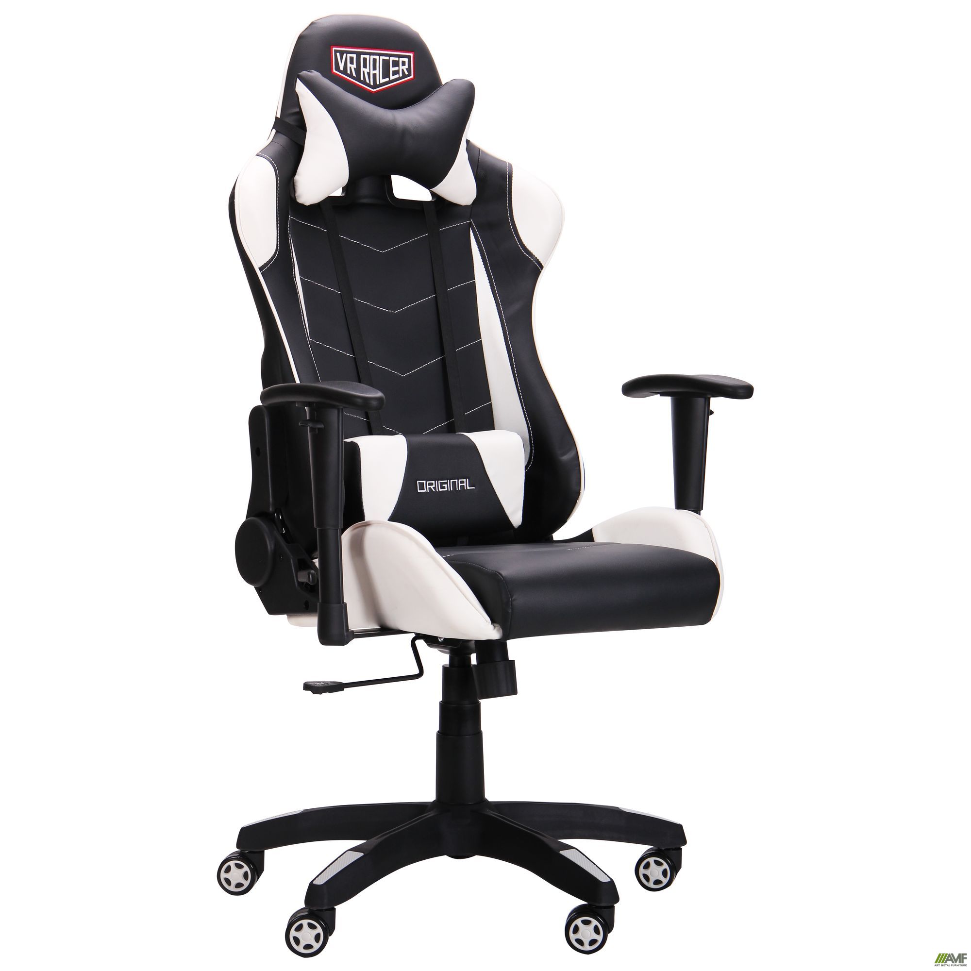 

Кресло геймерское VR Racer Blade 12040+100*700*670 Пластик/Кожзаменитель, цвет черный/белый AMF