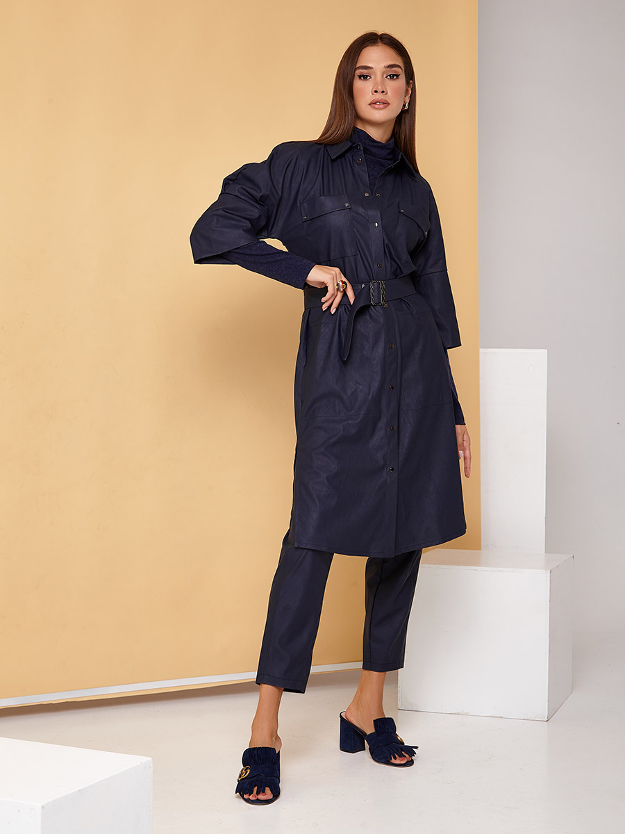 

2425 платье Арина кожа, синий, 2425 платье Арина кожа, синий (XL)
