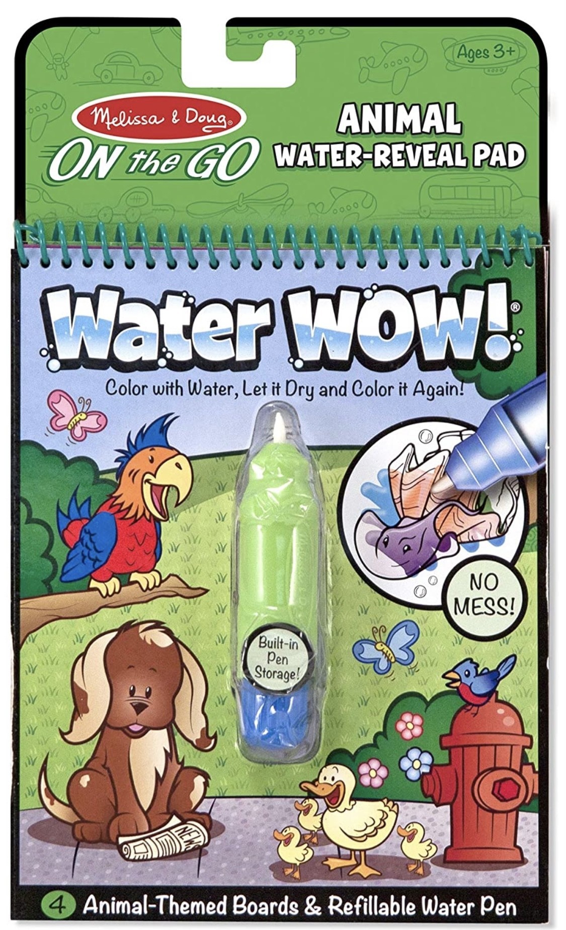 

Волшебная водная раскраска Животные Melissa&Doug
