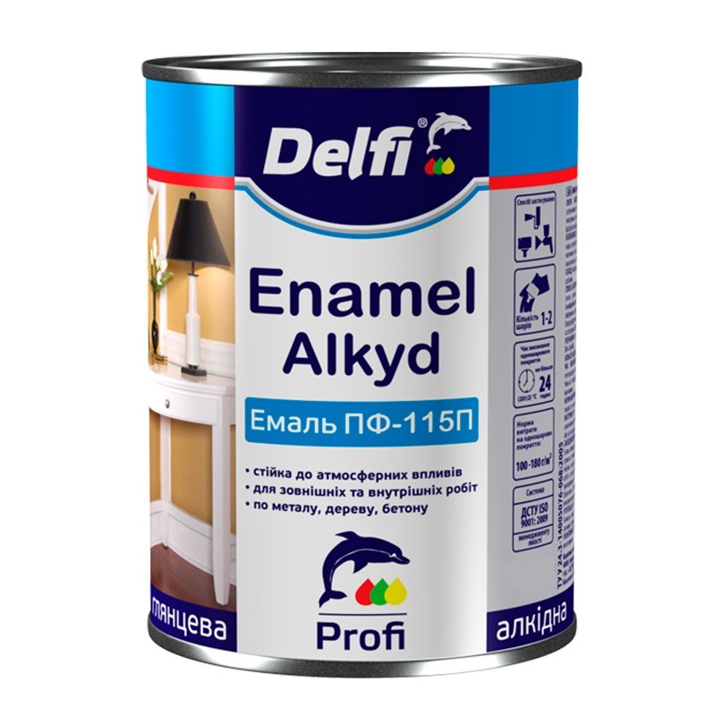 

Эмаль алкидная ПФ-115 П Delfi глянцевая бирюзовая 50 кг