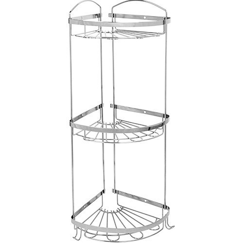 

Полка в ванную нержавеющая сталь Ромашка Тройная