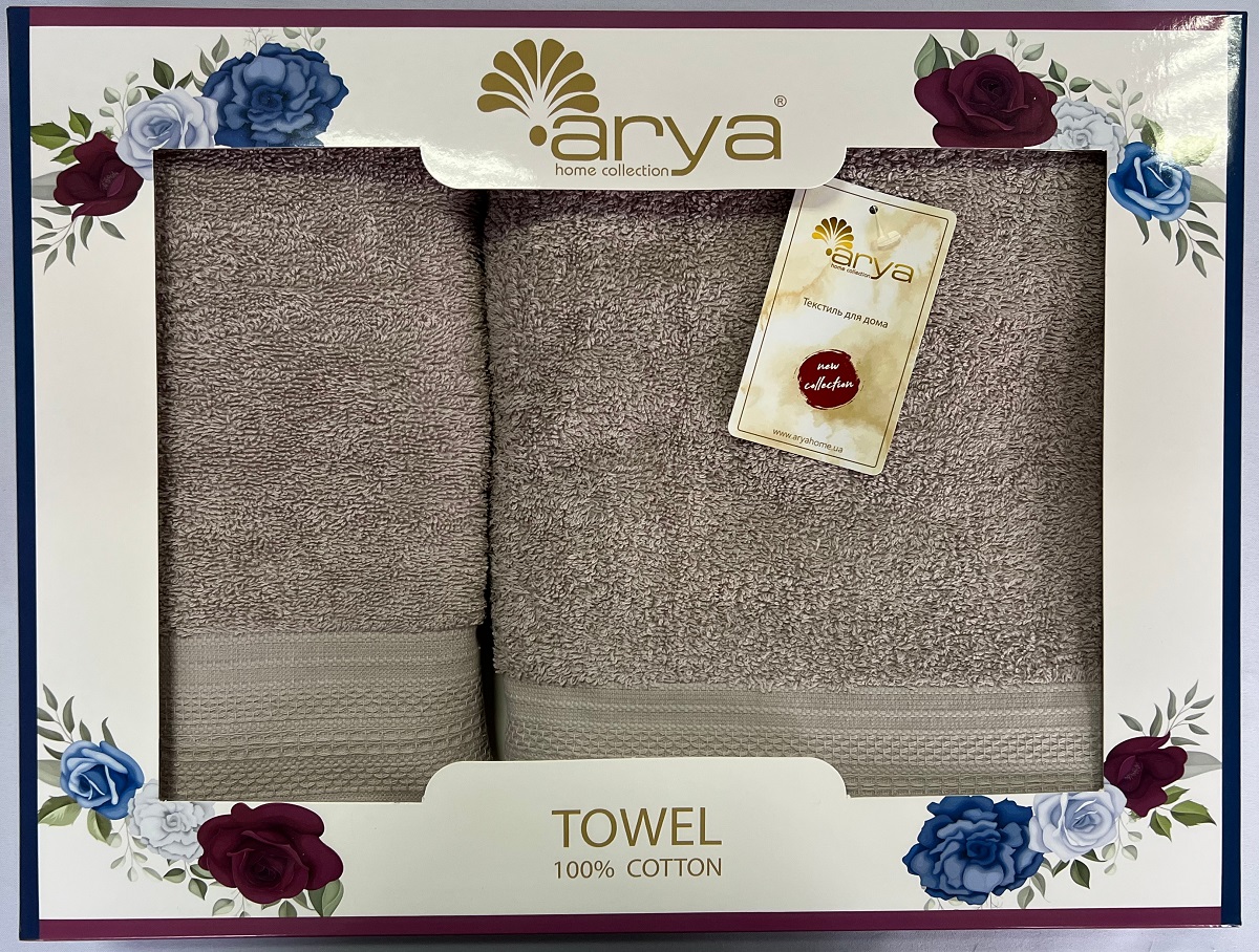 

Набор полотенец Arya Touch Жаккард 2 шт Бежевый