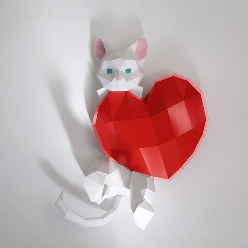 

Котик Валентин Наборы для создания 3д фигур Оригами Papercraft