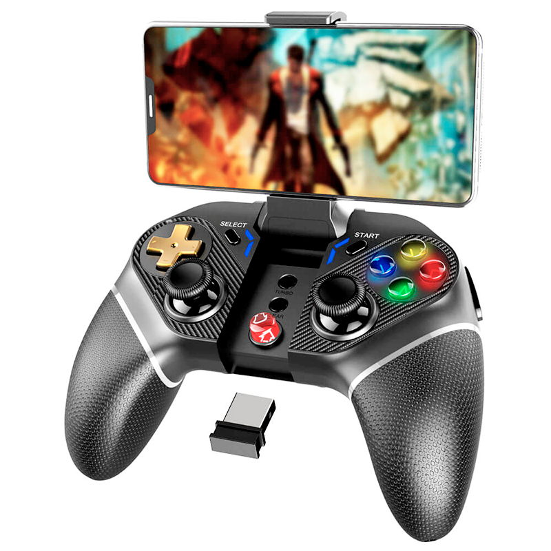 

Беспроводный игровой геймпад контроллер iPega golden warrior PG-9218 |BT5.0, 2.4G, Android, iOS, TV, PC, NS, PS| (PG-9218)