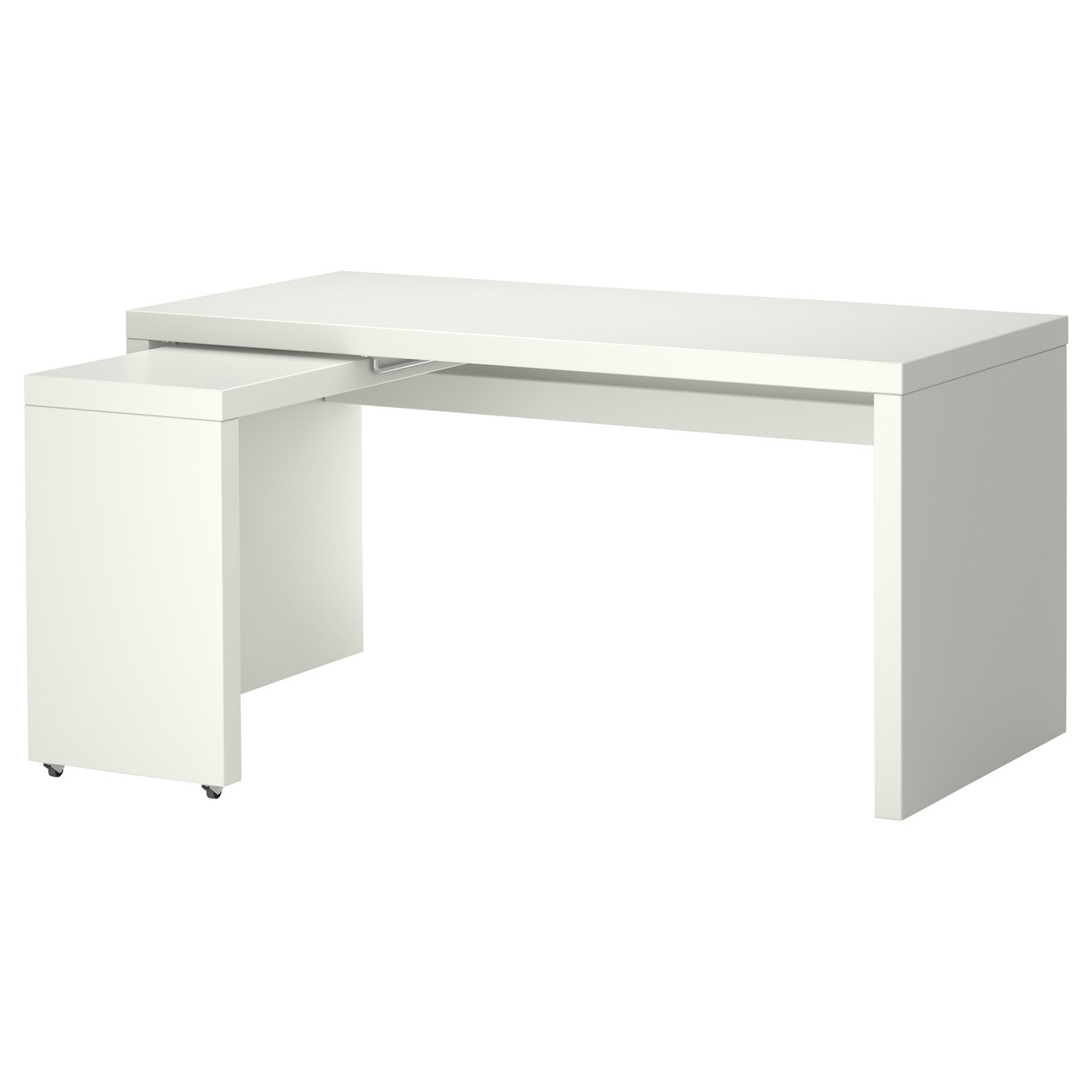 

Письменный стол IKEA (ИКЕА) MALM с выдвижной панелью белый (702.141.92)