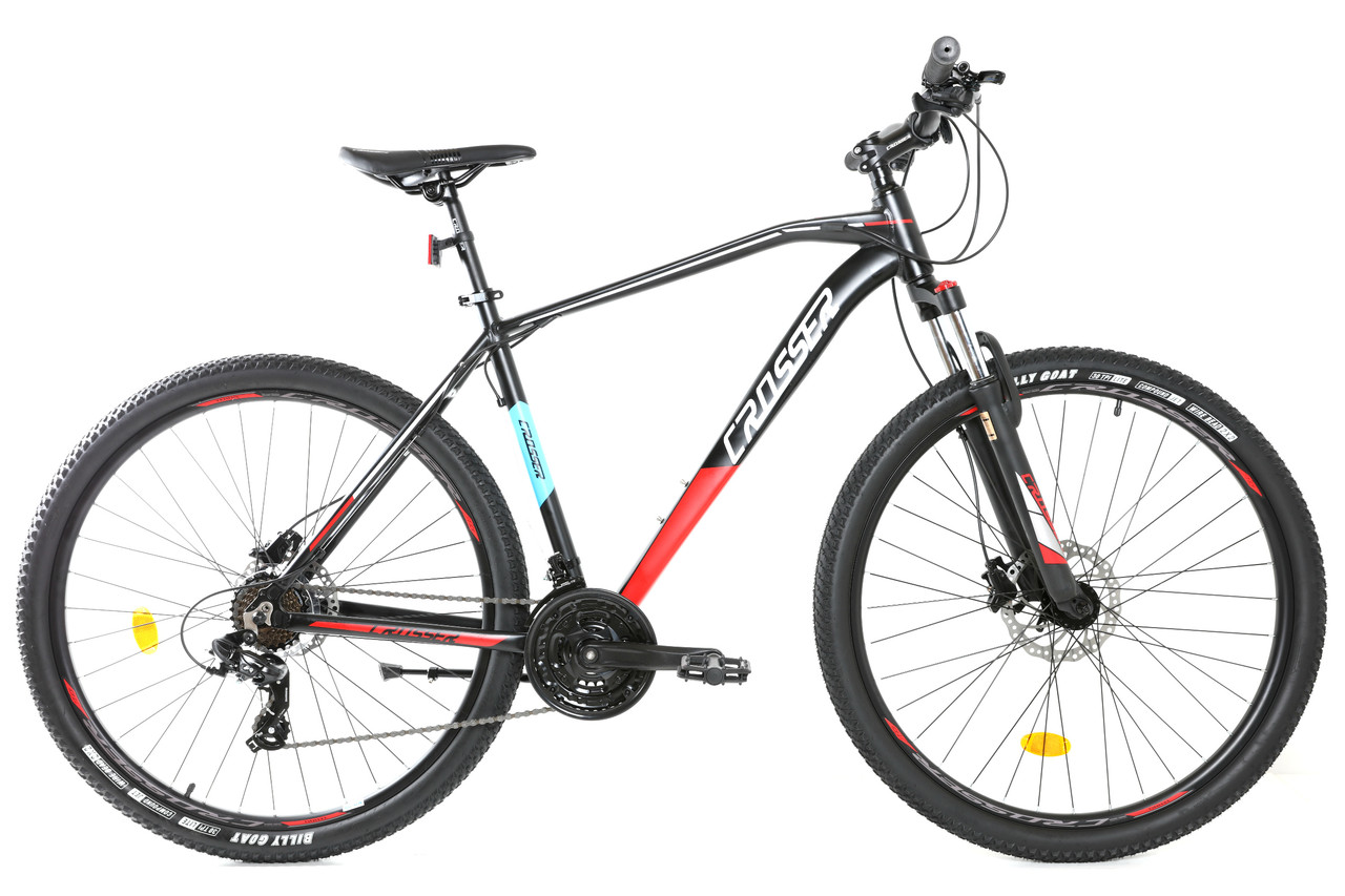 

Велосипед найнер Crosser Jaz 29" рама 17, 2021 черно красный