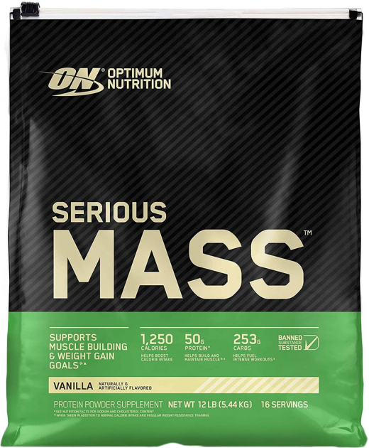 

Гейнеры Optimum Nutrition Serious Mass 5,443 кг - ваниль