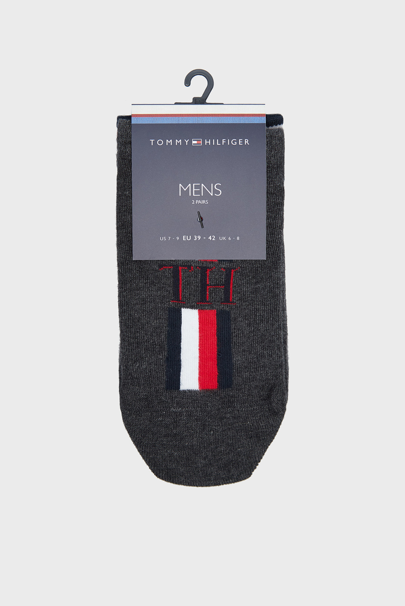 

Мужские темно-серые носки (2 пары) TH MEN SNEAKER 2P ICONIC STRIPE Tommy Hilfiger 43/46 320204001