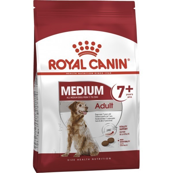 

Сухой корм Royal Canin Medium Adult 7+ для собак средних пород старше 7 лет 15 кг