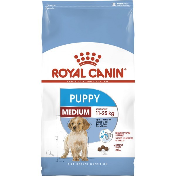 

Сухой корм Royal Canin Medium Puppy для щенков средних пород до 12 месяцев 4 кг