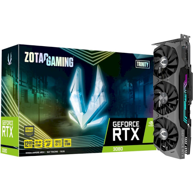 

Відеокарта ZOTAC Gaming GeForce RTX 3080 Trinity 12GB LHR (ZT-A30820D-10PLHR)