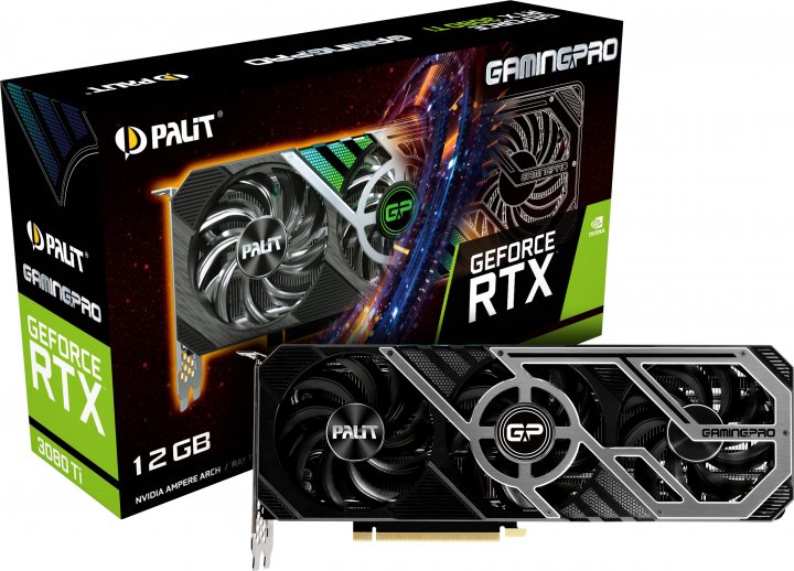 

Відеокарта PALIT GeForce RTX 3080 Ti GamingPro LHR (NED308T019KB-132AA)