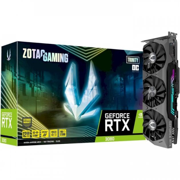 

Відеокарта Zotac Gaming GeForce RTX 3080 Trinity OC LHR 12GB (ZT-A30820J-10PLHR)