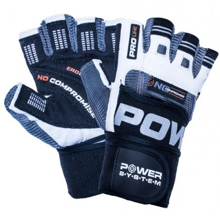 

Рукавички для фітнесу і важкої атлетики Power System No Compromise PS-2700 Black/White S