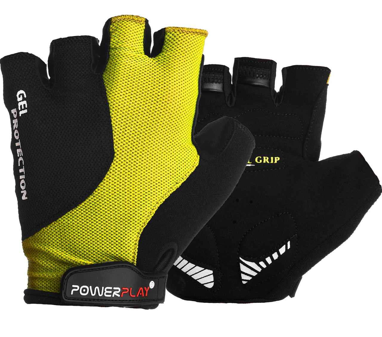 

Велоперчатки PowerPlay 5028 B Черно-желтые S