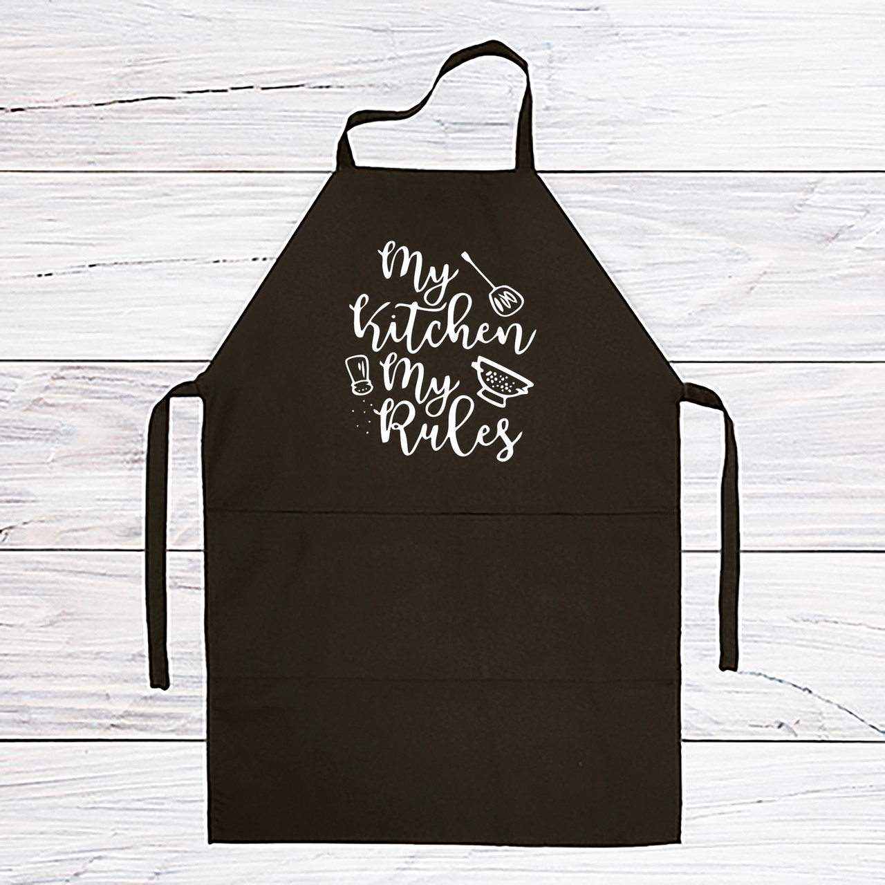 

Фартук с принтом "My kitchen my rules"