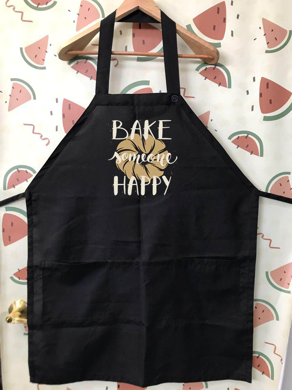 

Фартук с принтом "Bake someon happy"