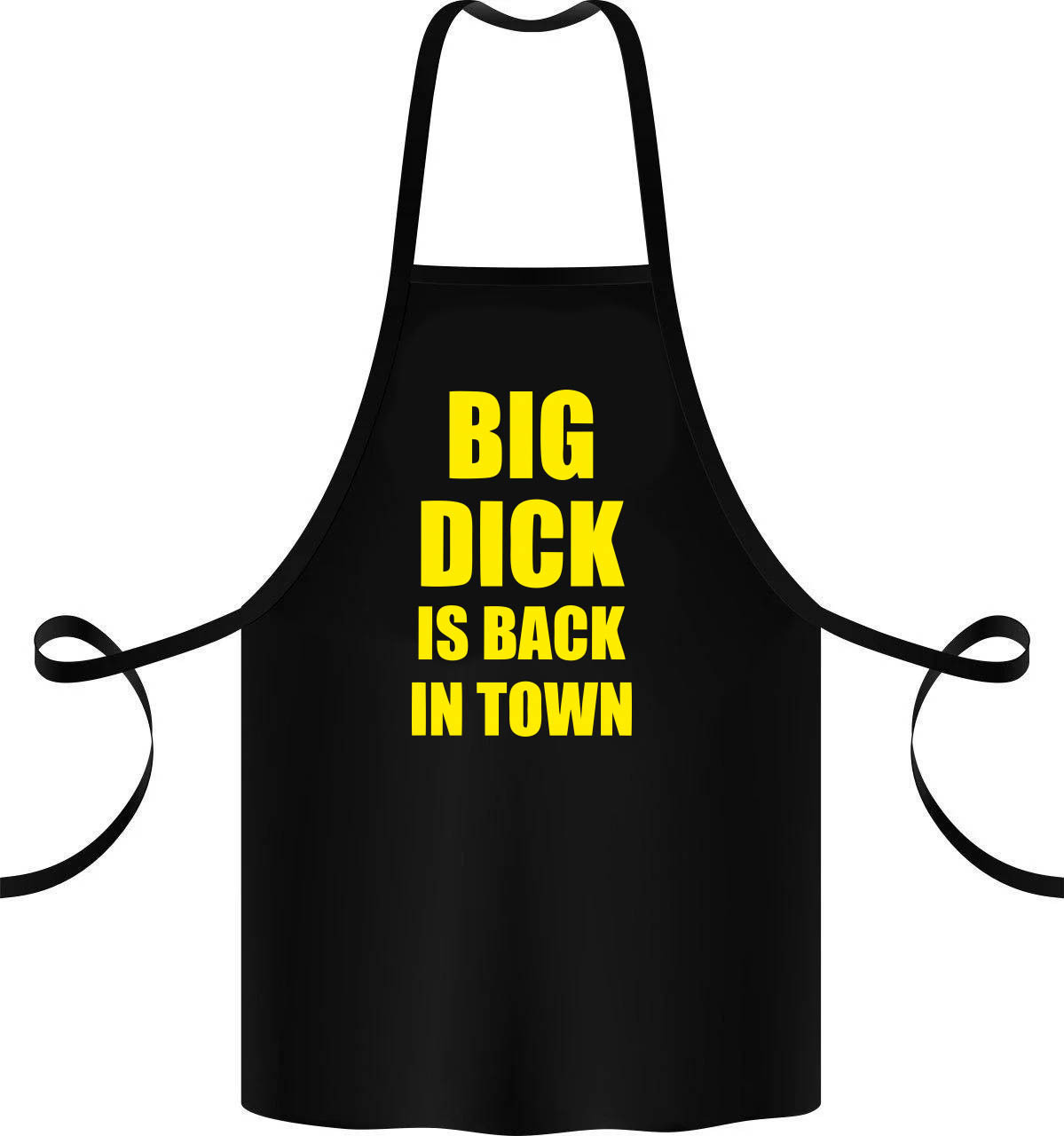 

Фартук с принтом "Big dick is back in town"