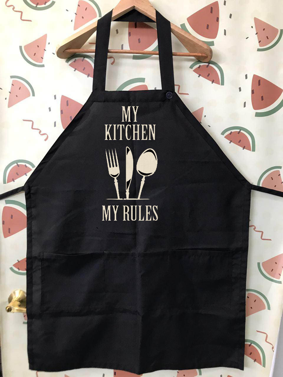 

Фартук с принтом "My kitchen. My rules"
