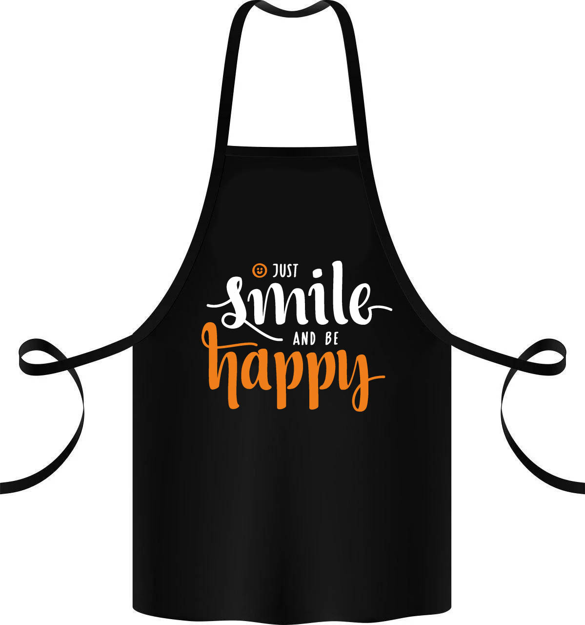 

Фартук с принтом "Just smile and be happy"