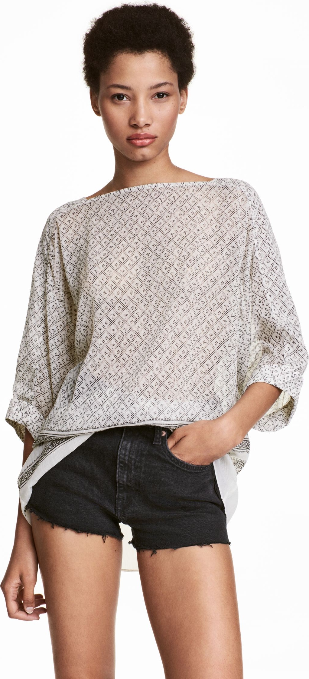 

Блузка H&M KK5228466 34 Светло-бежевая