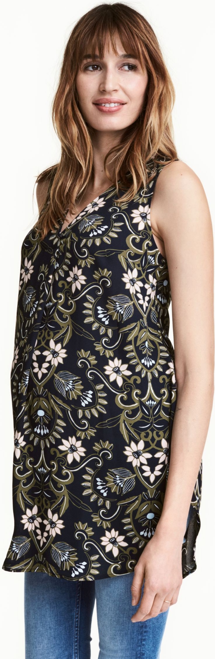 

Туника H&M KK4429825 S Темно-синяя
