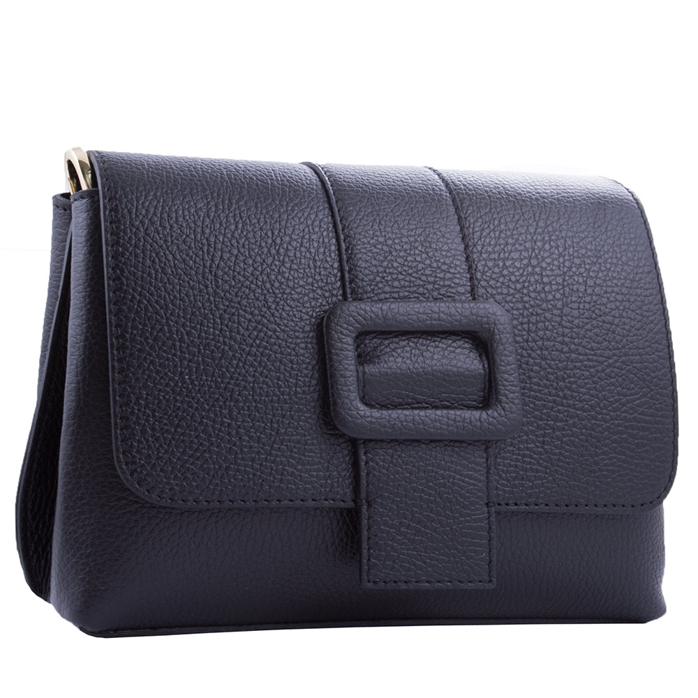 

Сумка женская кожаная росс боди Genuine leather 21759 черная