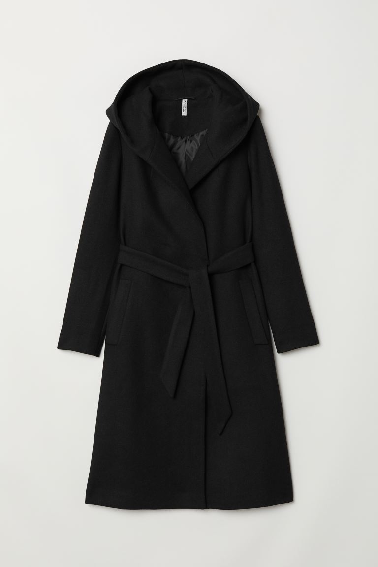 

Пальто H&M  Черный, Пальто H&M 34 Черный