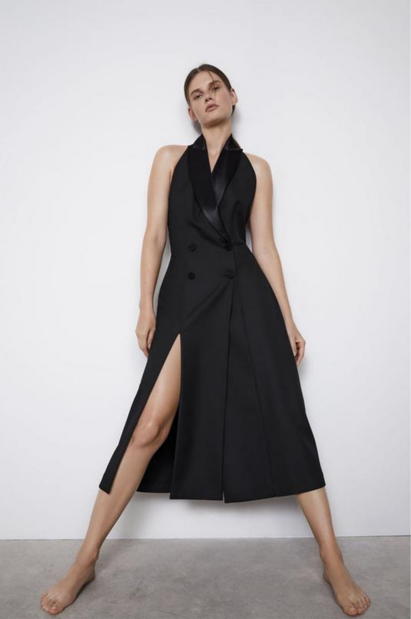 

Платье смокинг черное Zara 9412  (26, Платье смокинг черное Zara 9412 S (26)