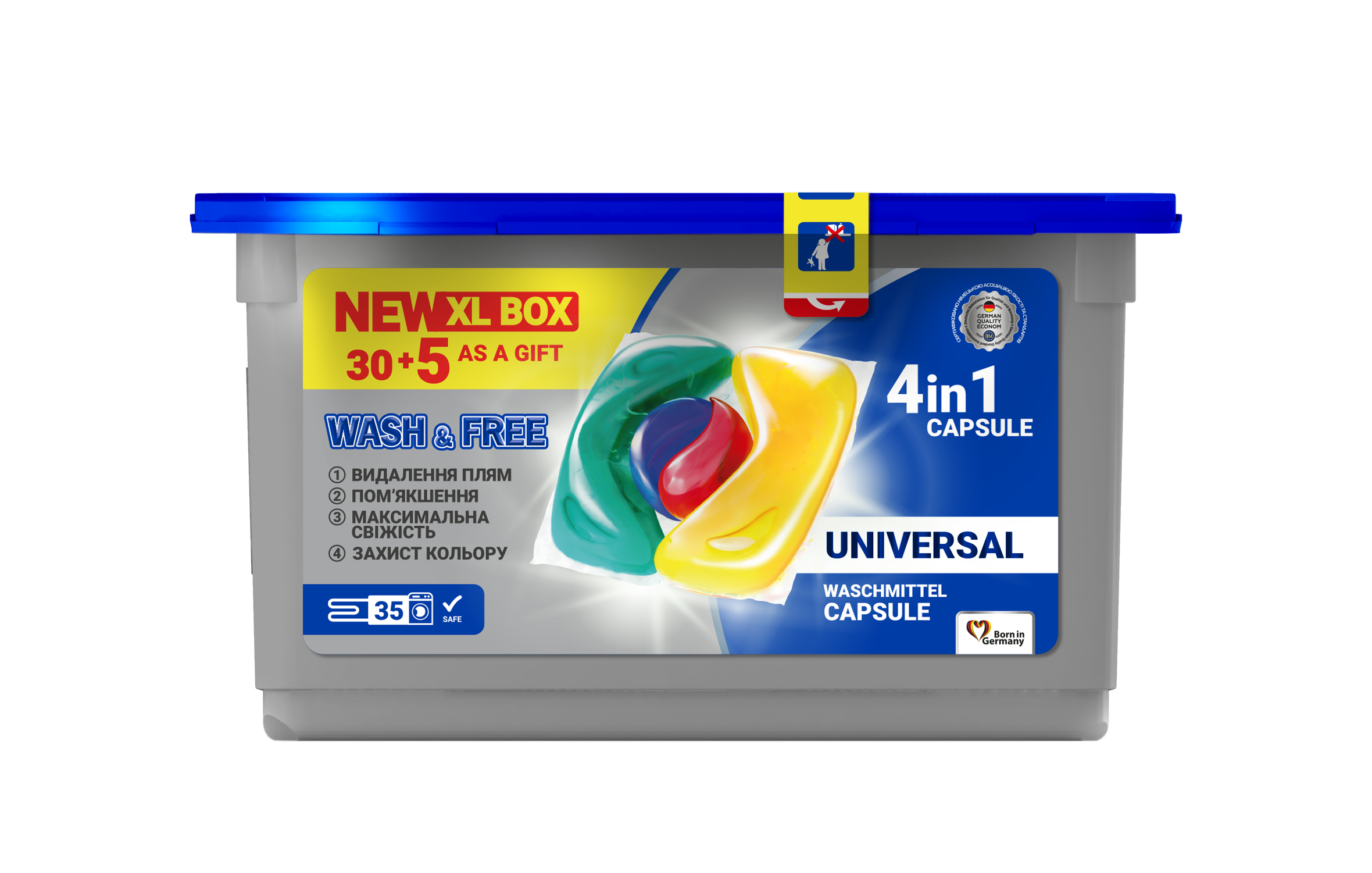 

Капсулы для стирки WASH & FREE 35 шт