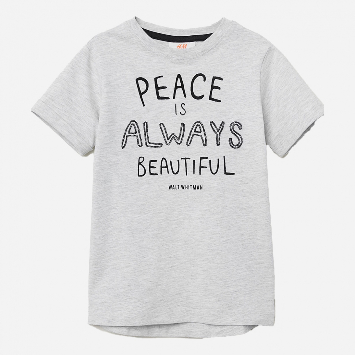 

Футболка H&M 98/104 Серый 0632495_Peace_06