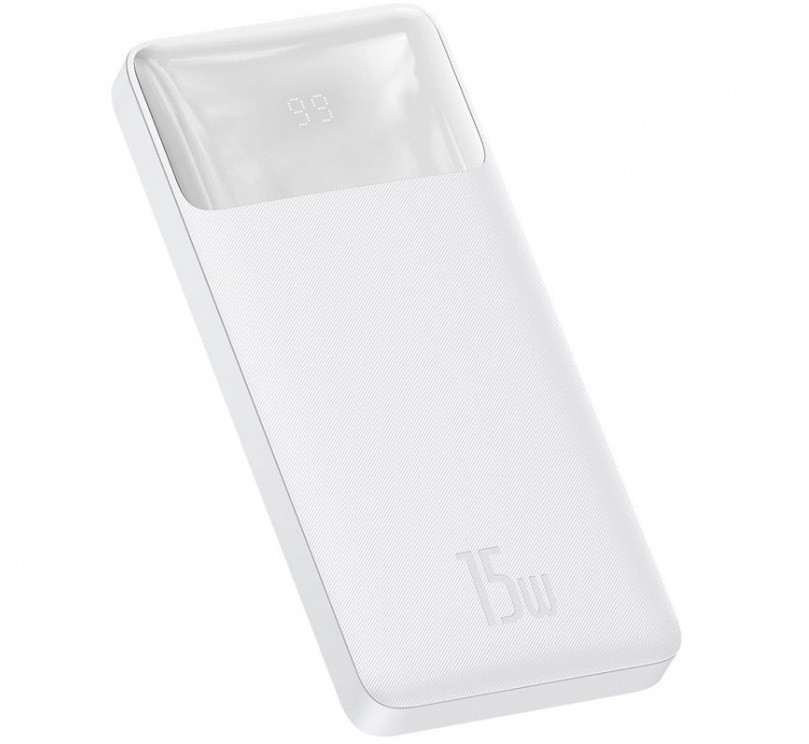 

УМБ портативное зарядное Power Bank BASEUS PPDML-K02 30000mAh, 2USB, белое