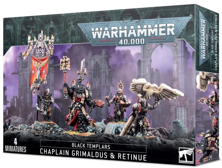 

Настольная игра Games Workshop Black Templars: Chaplain Grimaldus and Retinue Warhammer 40000 (99120101364)