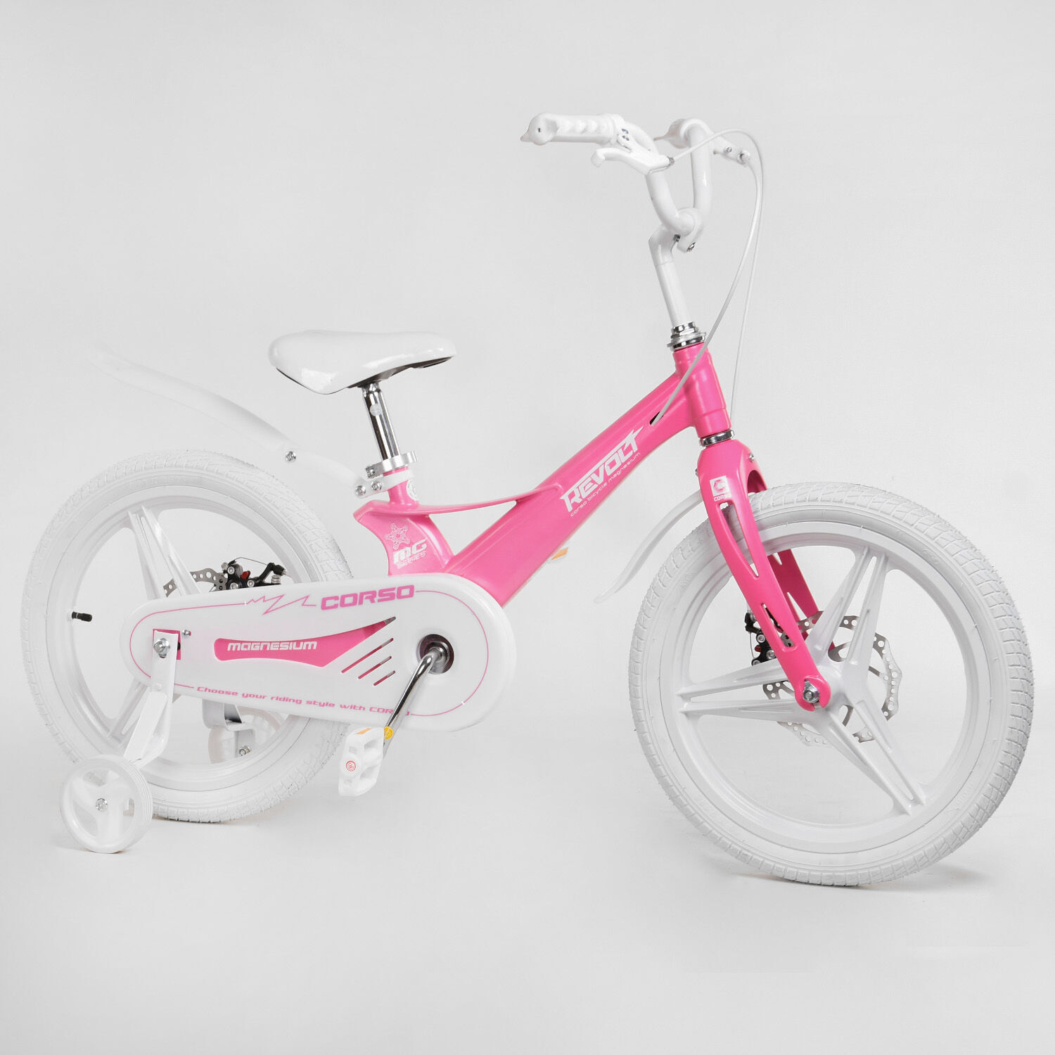 

Велосипед Corso Magnesium Revolt 18" White-Pink (MG-18677)