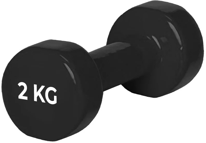 

Гантель PowerPlay 4125 виниловая 2 кг Черная