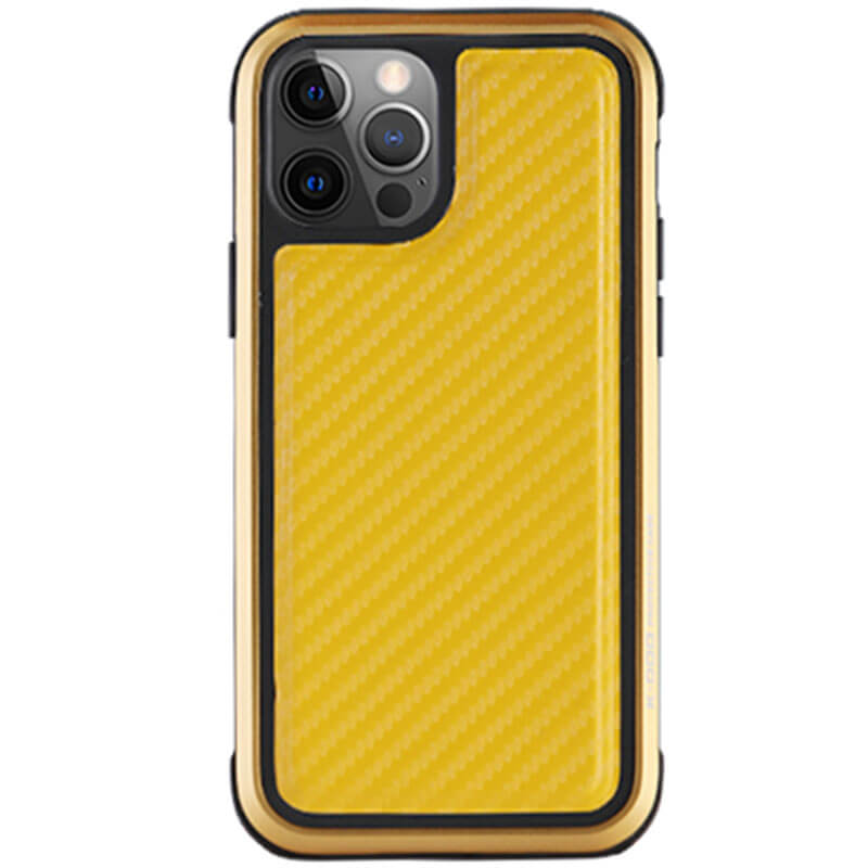 

Чехол PC+TPU+Metal K-DOO MARS Series для Apple iPhone 13 Pro (6.1") Carbon Yellow Без бренда