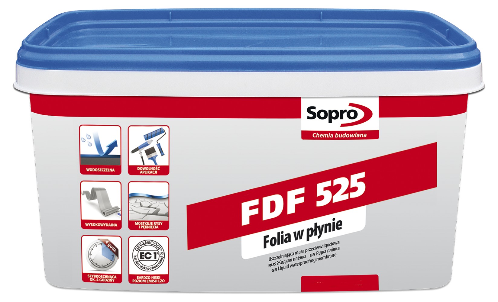 

Высокоэластичная однокомпонентная жидкая пленка Sopro FDF 525 5 кг