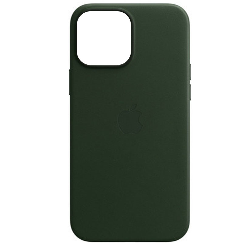 

Кожаный чехол Leather Case (AAA) для Apple iPhone 13 mini (5.4") Зеленый / Sequoia Green Без бренда