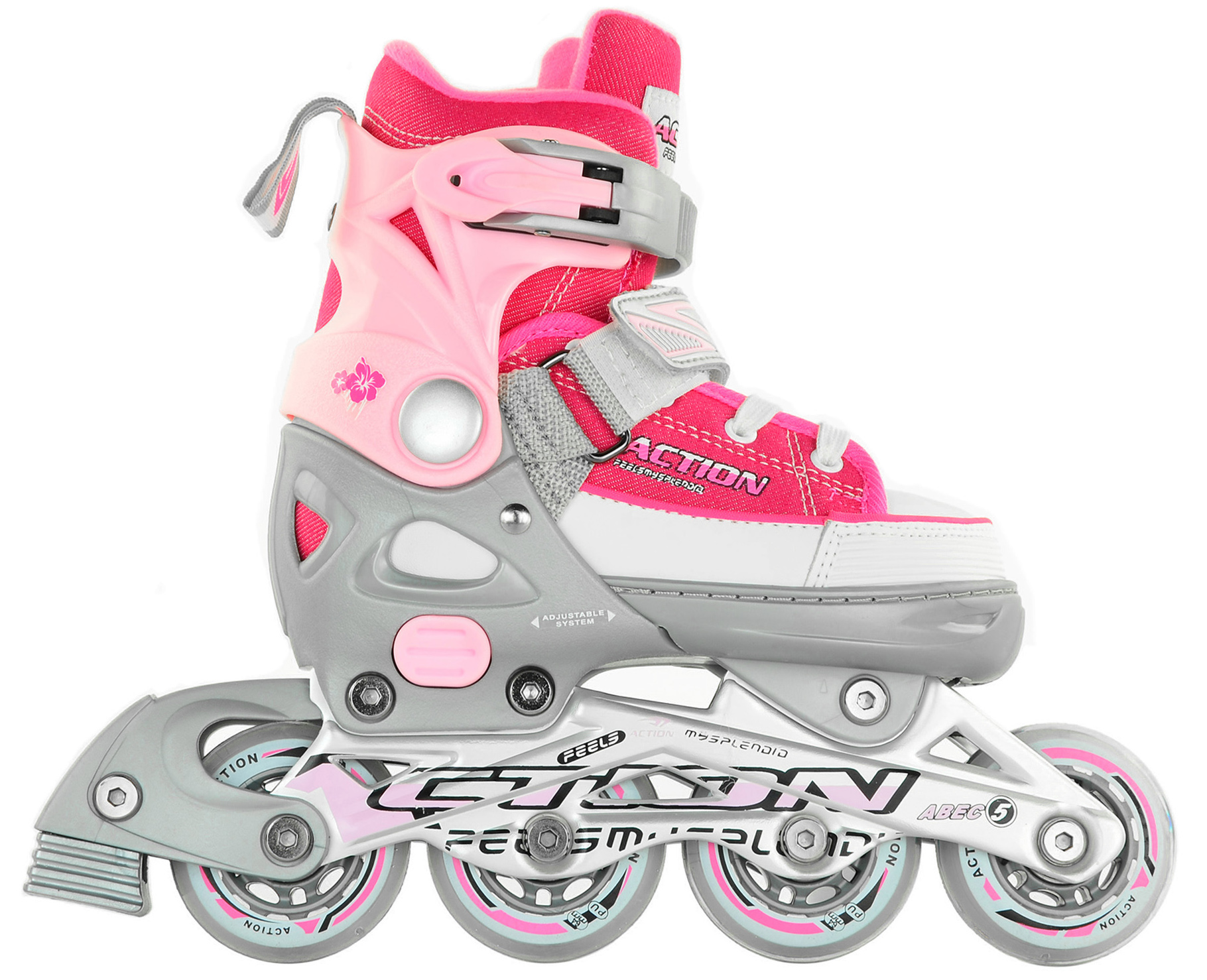 

Роликовые коньки раздвижные Action Anny Pink размер 29-32 (PW-126B-13-2PINK/29-32)