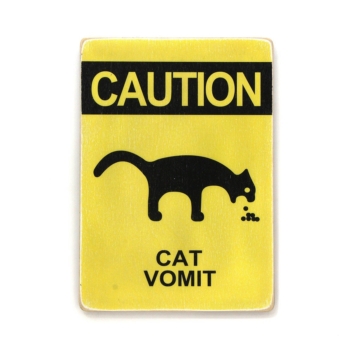 

Деревянный постер Wood Posters "Caution, cat vomit" (A1 формат, фанера)