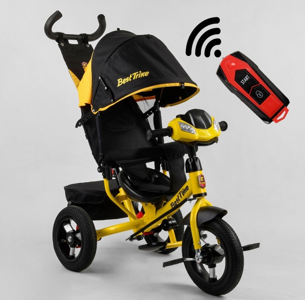 

Велосипед BEST TRIKE 3390 / 38-304 Желтый USB Пульт надувные колеса