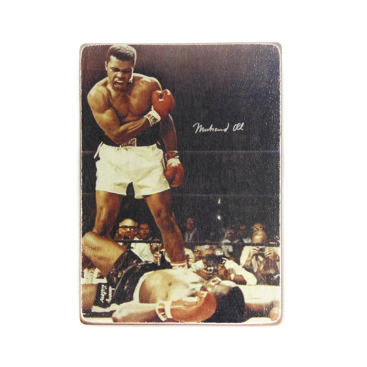 

Деревянный постер Wood Posters "Muhammad Ali. Мухаммед Али. Нокаут" (A1 формат, фанера)