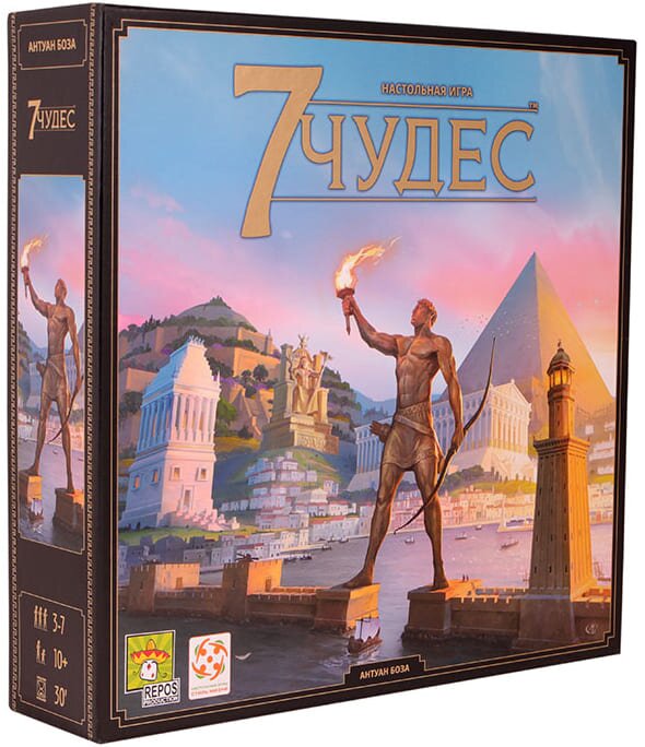 

Настольная игра Стиль Жизни 7 Чудес. Новое издание (7 wonders) РУС (LFCABI345)