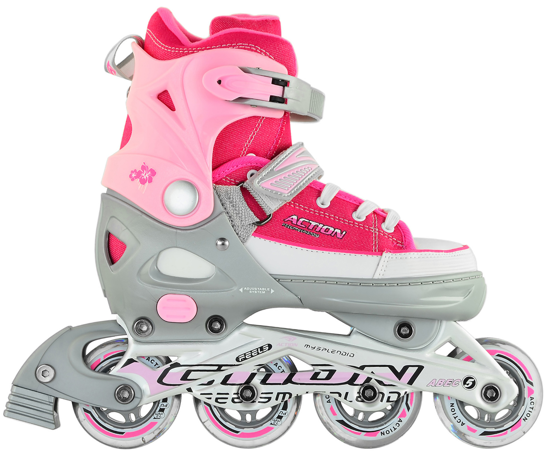

Роликовые коньки раздвижные Action Anny Pink размер 37-40 (PW-126B-13-2PINK/37-40)