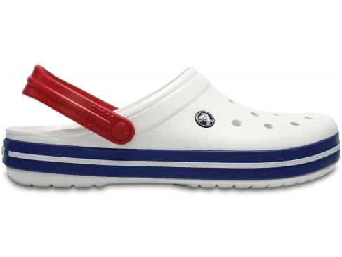 

Чоловічі сабо, крокси Crocband White/Blue M8-W10 (40-41) белые с синим
