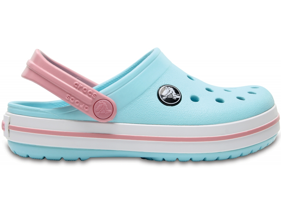 

Сабо для дівчатокCrocs Crocband Kids Ice Blue/White C10 (27) голубые