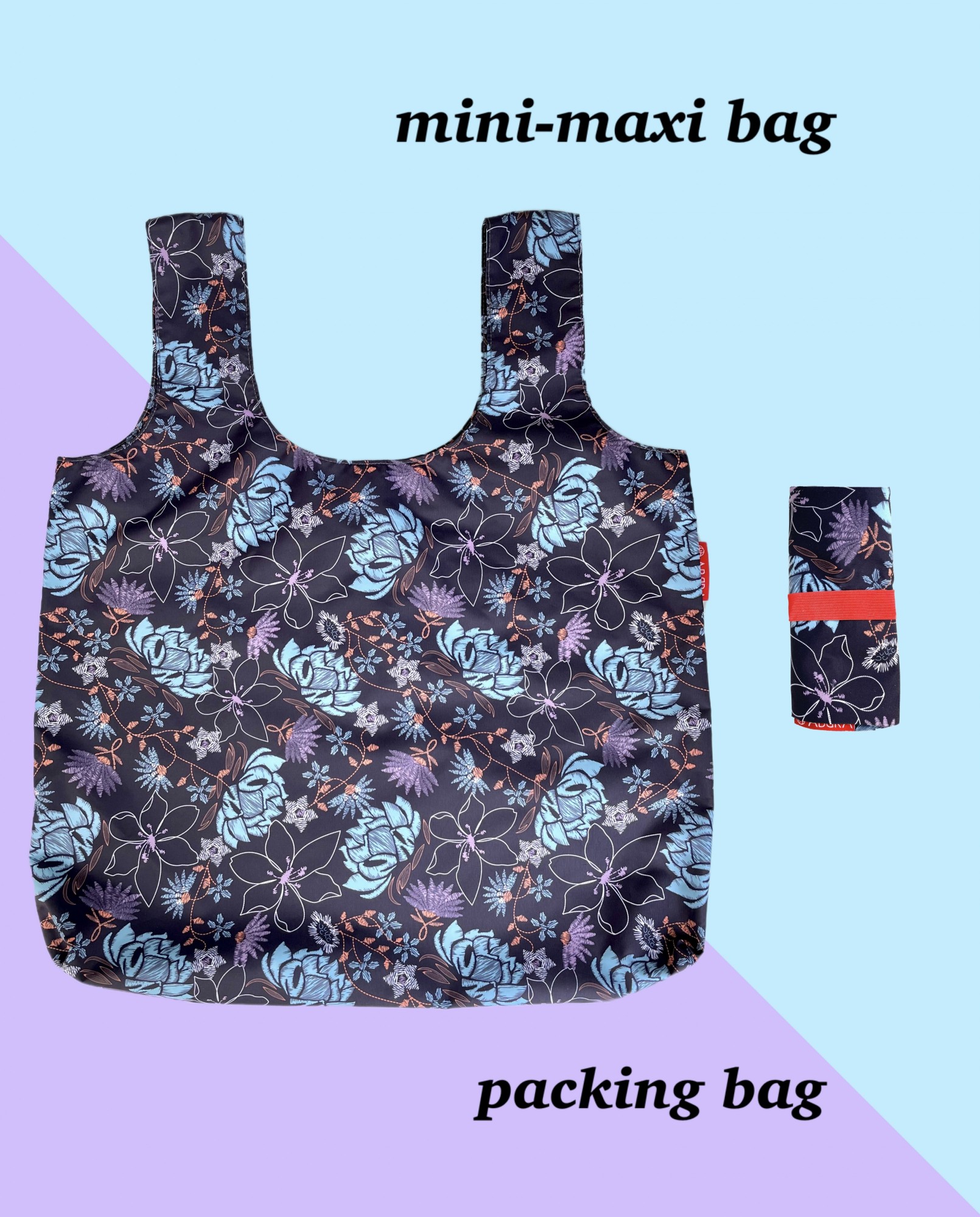 

Сумка шоппер ABBRA mini - maxi package цветная