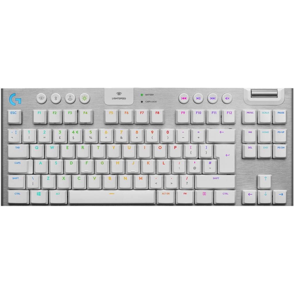 

Клавиатура Logitech G915 TKL Lightspeed Wireless RGB Mechanical White (920-009664)