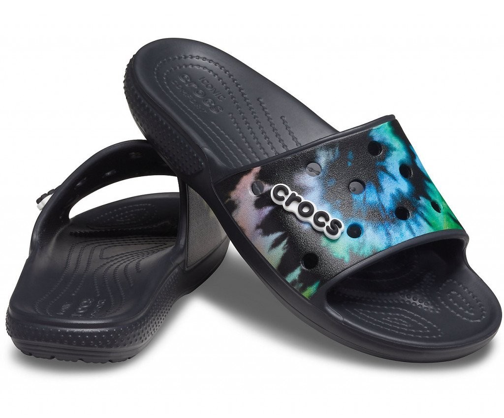 

Шлепанцы Crocs Classic Tie-Dye Graphic, W7, черные, 37-38