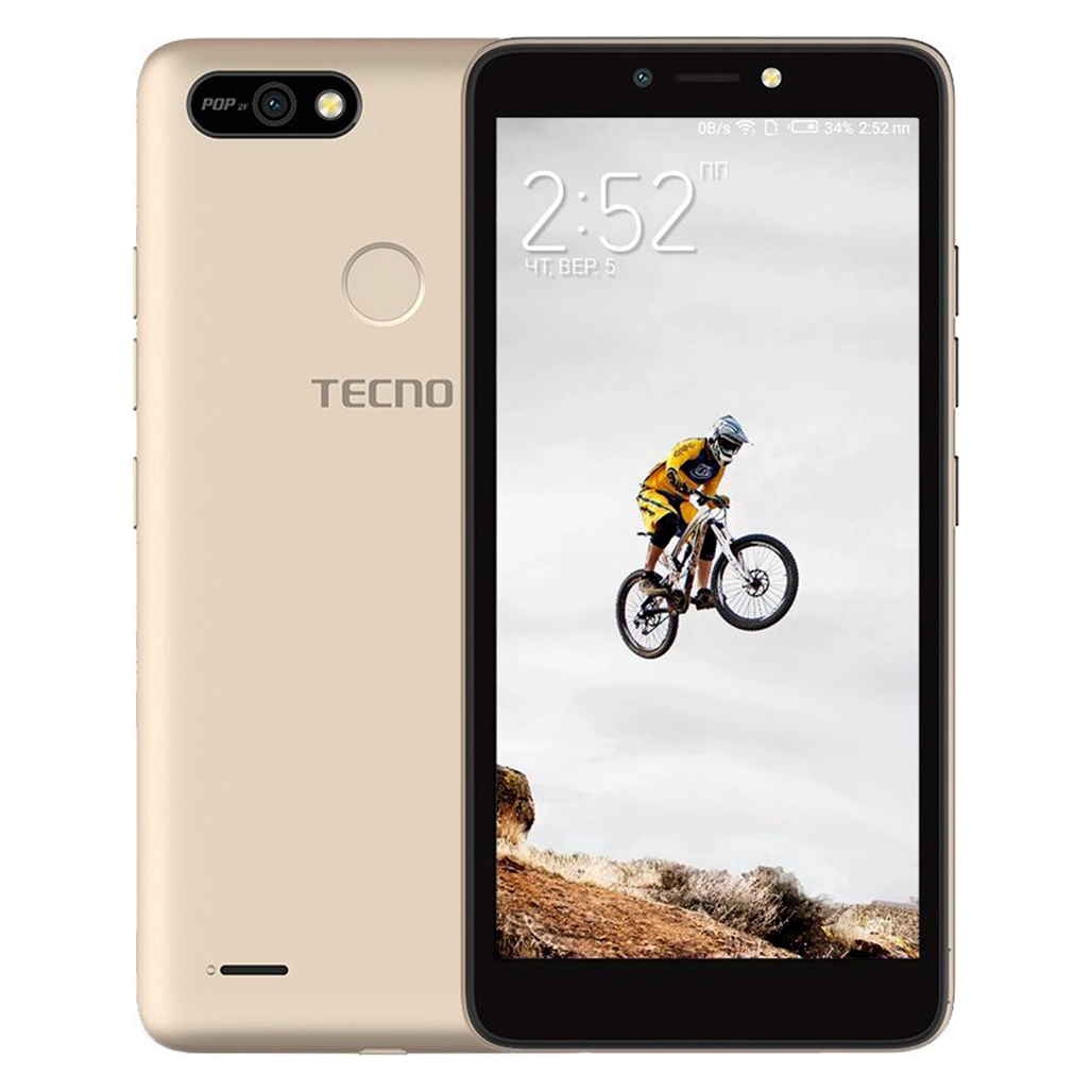 

Смартфон Tecno POP 2F B1G 1/16GB (Gold) UA-UCRF [64664]